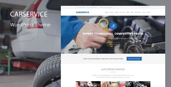 Car Service v7.2 Mechanic Auto Shop WordPress