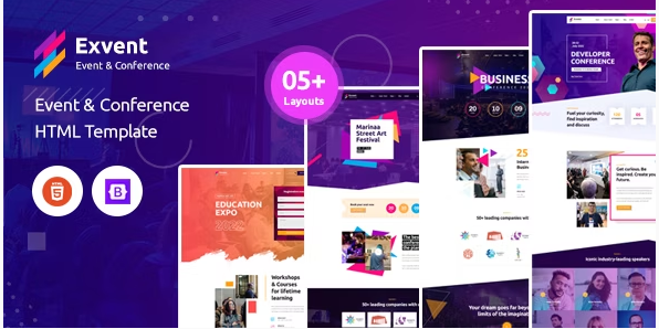 Exvent - Event & Conference HTML Template