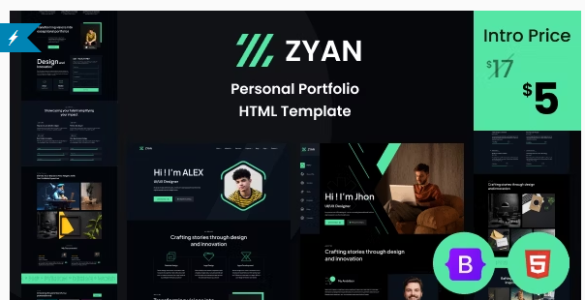 Zyan - Personal Portfolio HTML Template